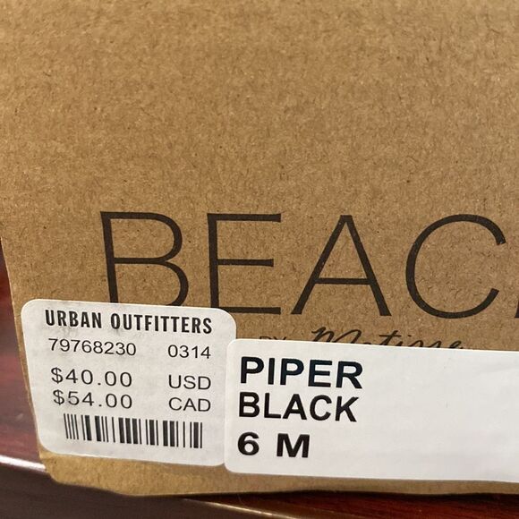 BEACH by MATISSE Piper Black Women's Slide Sandals NEW 6 - Picture 7 of 7